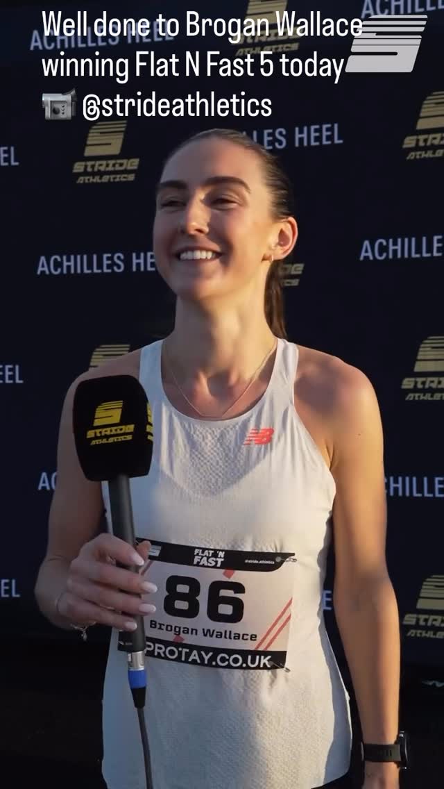 Brogan Wallace won Flat N Fast 5 today at Linlithgow and moved into 2nd place in the overall Flat N Fast rankings behind Megan Keith with her time of 15:58.3
@stride.athletics
